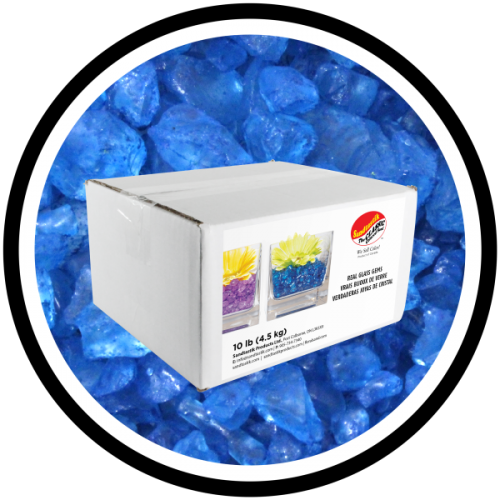 Colored ICE - Blue - 10 lb (4.54 kg) Box